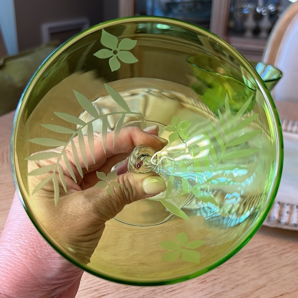 Tropic-Green by Michael Weems Margarita/Sherbert Glasses (3) - Picture 10 of 10